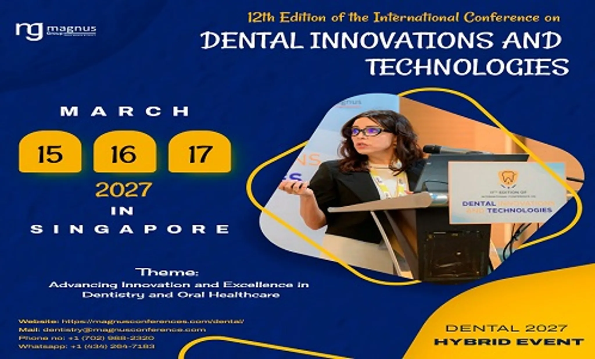 12th Edition of the International Conference on Dental Innovations and Technologies 